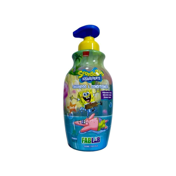 Nickelodeon FabFlap SpongeBob Kids Shampoo & Conditioner Strawberry Scent 500 ml