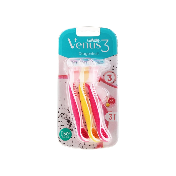 Gillette Venus Women's Replacement Razors, 3 Pack, Smooth Shave Blades