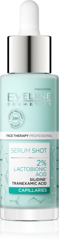 Eveline Serum Shot 2% Lactobionic Acid Facial Serum for Sensitive Skin 30ml