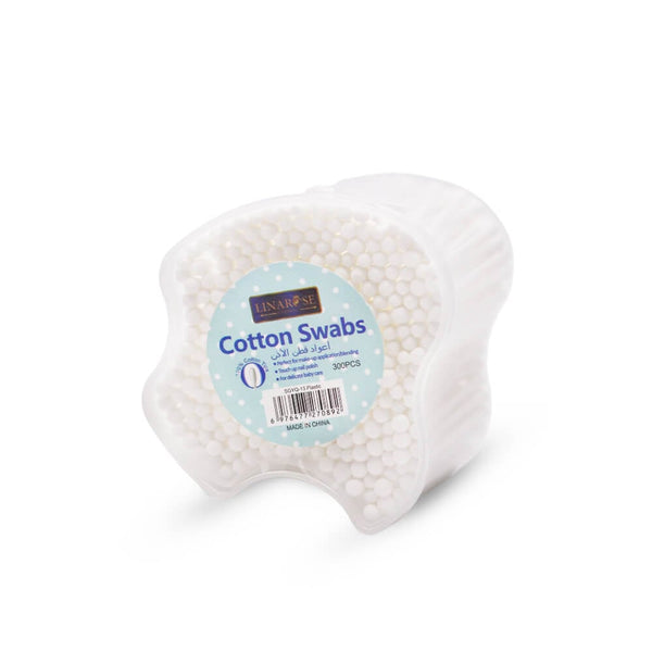 Lina Rose Cotton Buds Soft Cotton Ear Swabs, 300 Pieces