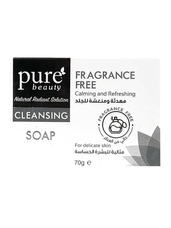 Pure Beauty Soothing Soap Fragrance-Free Glycerin and Sorbitol 70g