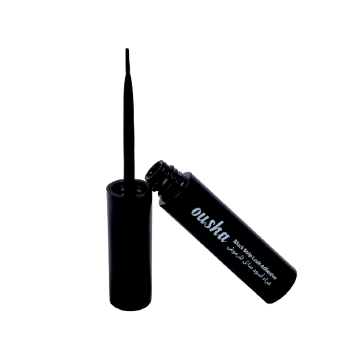 Ousha Eyelash Glue Brush, Latex-Free Gel, Waterproof, Black