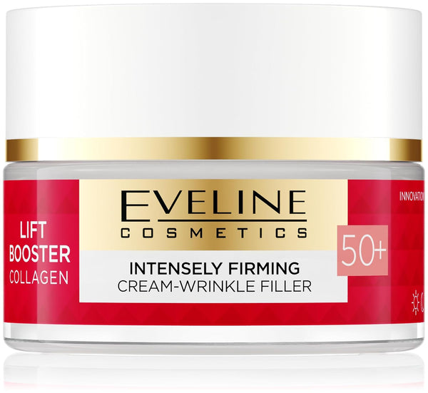 Eveline Lift Booster 3x Collagen Face Cream Anti-Wrinkle Care 50+ 50ml