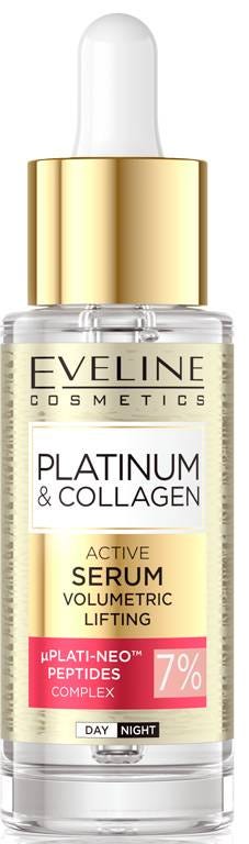 Eveline Platinum & Collagen 7% Complex Anti-Wrinkle Facial Serum, 30 ml