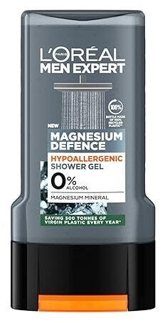 L'Oreal Paris Men Expert Magnesium Defence Shower Gel Face Body Hair 300 ml