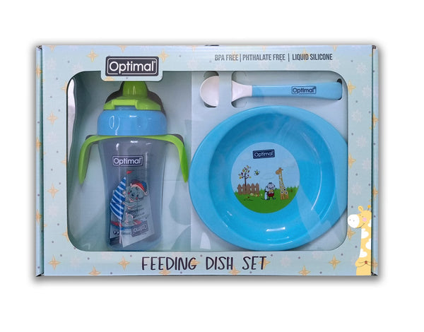 Optimal Baby Essential Feeding and Care Kit, Anti-Colic Bottles, Orthodontic Soother and Cleaning Brushes
