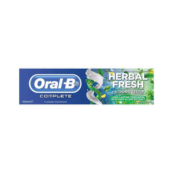 Oral-B Complete Herbal Refresh Fluoride Toothpaste 2-in-1 Mint & Lemon 100 ml