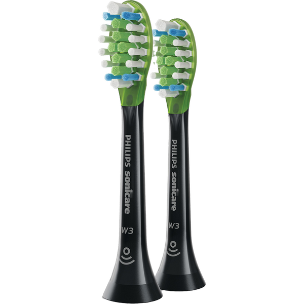 Philips Sonicare Premium White Brush Heads HX9062/96 Black 2 Pieces