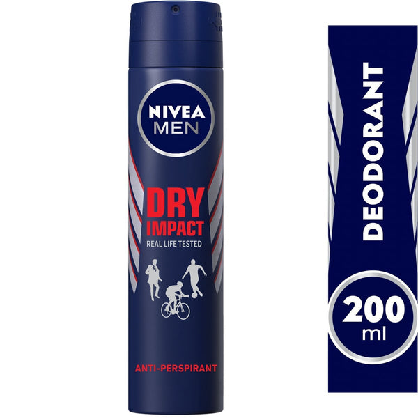 NIVEA Men Dry Impact Deodorant Spray with Black Carbon