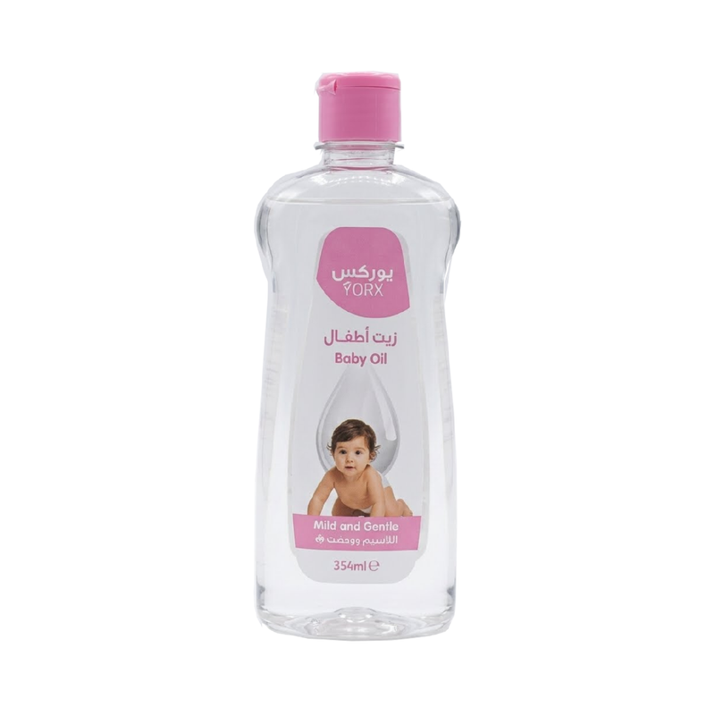 Yorks Baby Oil with Aloe Vera and Vitamin E, 354 ml