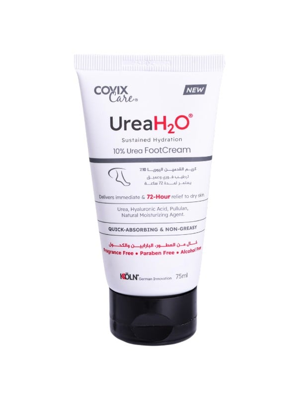 Covix Care Urea H2O Foot Cream 10% Urea Fragrance-Free 75 ml
