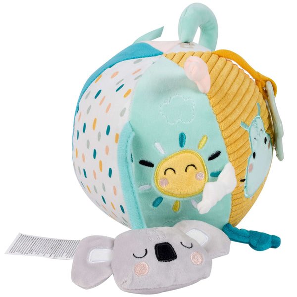 Eurekakids Cucu Activity Ball Soft Sensory Toy with Teether and Sound Stimuli