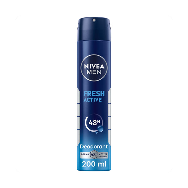NIVEA Men Fresh Active Deodorant Spray Anti-Perspirant Quick-Dry 200ml