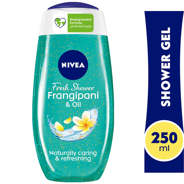 NIVEA Frangipani & Oil Shower Gel Body Wash Caring Oil Pearls 250 ml