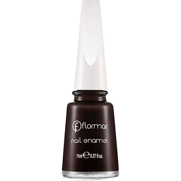 Flormar Nail Enamel 323 Brown Liquid Nail Polish, Quick-Dry Glossy Finish
