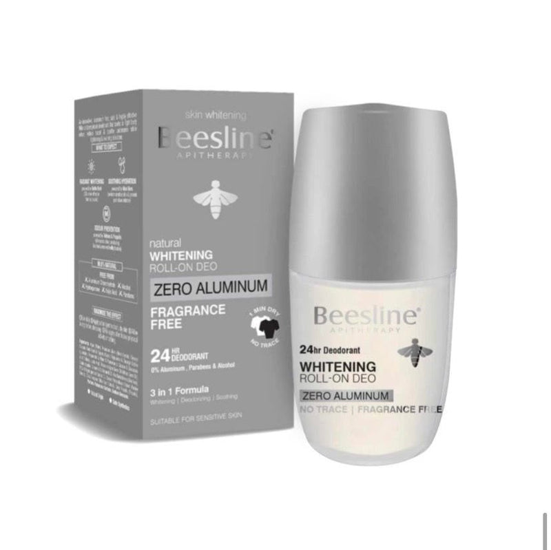 Beesline Natural Brightening Roll-On Deodorant Fragrance-Free Aluminum-Free