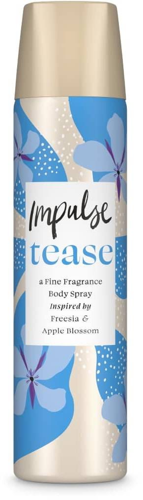 Impulse Tease Body Deo Spray for Women Fruity Floral Fragrance 75 ml