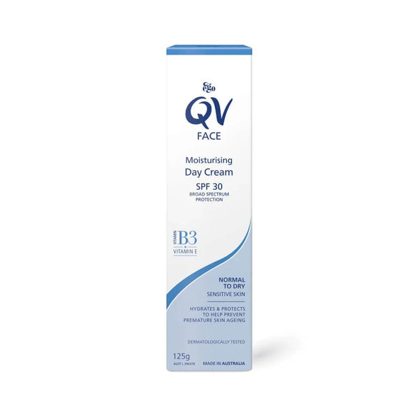 QV Day Cream Moisturizer SPF 30 Fragrance-Free Sensitive Skin 125 g