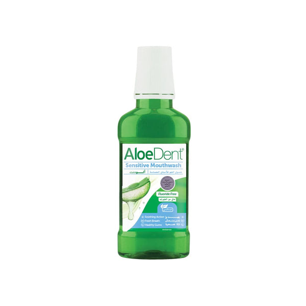 AloeDent Alcohol-Free Mouthwash for Sensitive Gums with Aloe Vera & Tea Tree, 250 ml