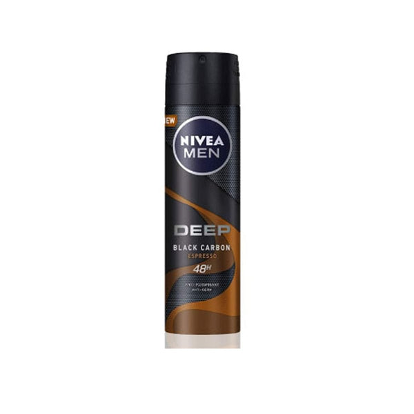 Nivea Men Deep Deodorant Spray Black Carbon 48-Hour Protection 150 ml