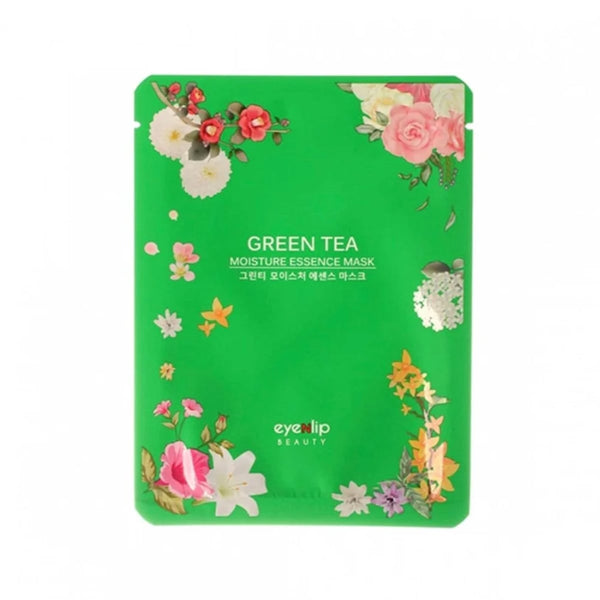 EYENLIP Green Tea Moisture Essence Sheet Mask, 25 ml Single-Use Facial Mask