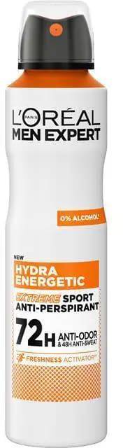 L'Oreal Paris Men Expert Hydra Energetic Extreme Sport Deodorant Spray Fresh Fragrance 250 ml