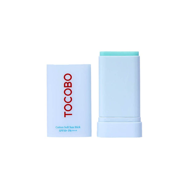 Tocobo Cotton Soft Sun Stick SPF 50, Non-Greasy Face & Body Sunscreen, 19 g
