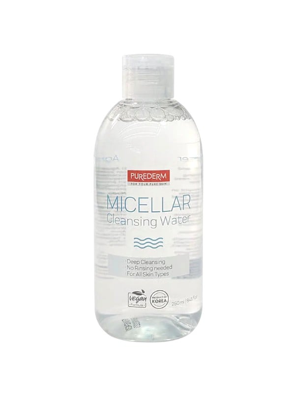 Purederm Micellar Water Makeup Remover and Facial Cleanser 250ml