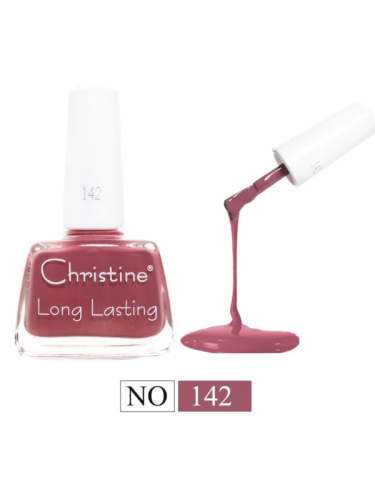 Christine Nail Polish Quick-Dry Gloss Finish Shade 142 12ml