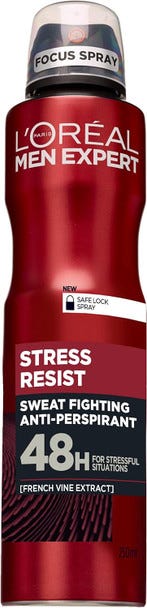L'Oreal Paris Men Expert Stress Resist Deodorant Spray 48-Hour Protection 250 ml