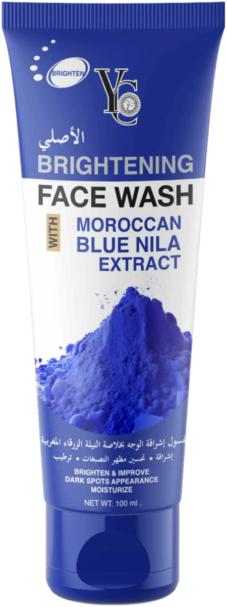 YC Face Wash with Moroccan Blue Clay, Liquid Facial Cleanser, 100ml