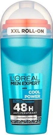 L'Oreal Paris Men Expert Cool Power Antiperspirant Roll-On Deodorant, Woody Mint, 50 ml