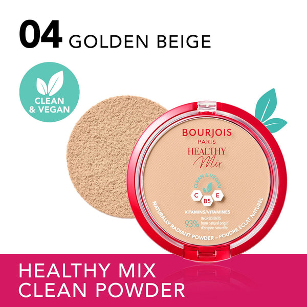 Bourjois Healthy Mix Clean Pressed Powder Vitamins C, E & B5 04 Golden Beige