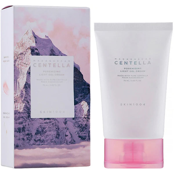 SKIN1004 Centella Poremizing Light Gel Cream, Cooling Hydration, Himalayan Pink Salt, Dewy Finish