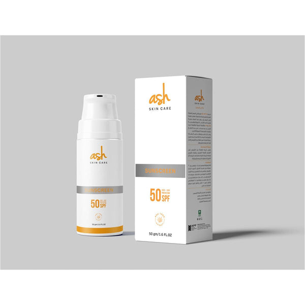 Ash Hydrating Sunscreen Gel SPF 50 Avobenzone Vitamin E 50 ml