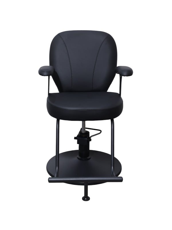 Salon System B20A72 Black Women's Salon Chair for Hair Cutting and Styling
