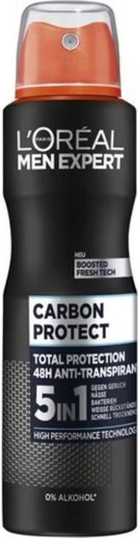 L'Oreal Paris Men Expert Carbon Protect 5-in-1 Deodorant Spray, 150 ml