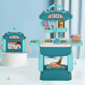 Little Story Shopkeeper Supermarket Toy Set Pretend Play 35 Pieces Green
