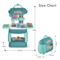 Little Story Shopkeeper Supermarket Toy Set Pretend Play 35 Pieces Green