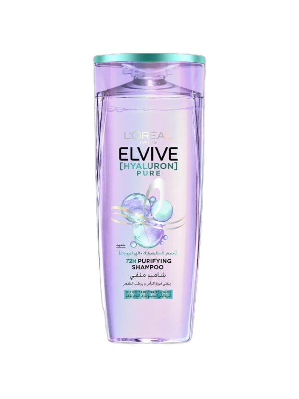L'Oreal Paris Elvive Hyaluron Pure Shampoo Purifying Salicylic Acid Lightweight Hydration 400 ml