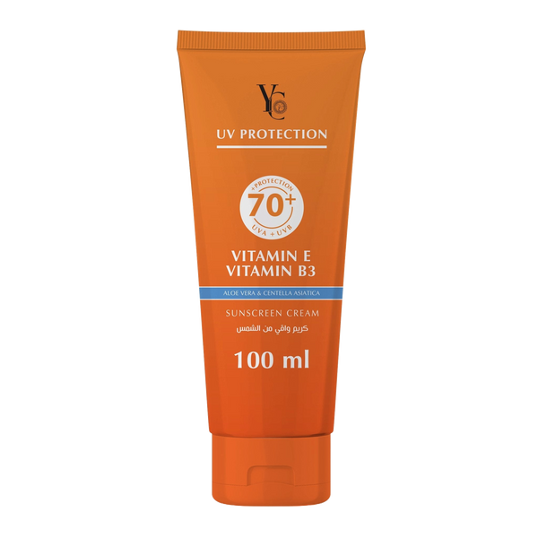 YC Sunscreen Cream UV+70 Broad-Spectrum UVA/UVB Protection 100ml