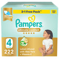 Pampers Premium Care Taped Diapers Size 4 Aloe Vera Vitamin E 9-14 kg 222 Count