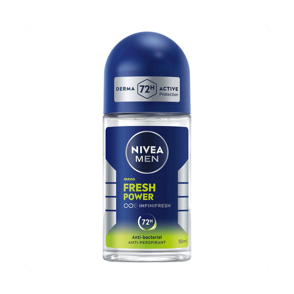 NIVEA Men Fresh Power Anti-Perspirant Roll-On 24-Hour Protection 50 ml