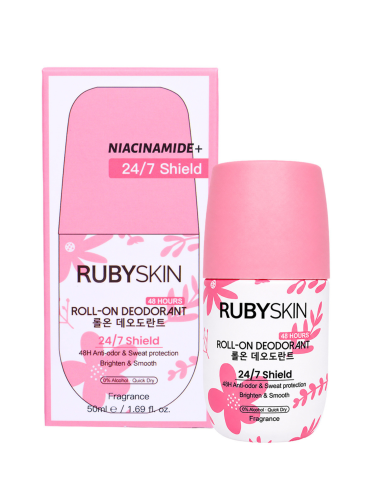 Ruby Skin 24/7 Shield Niacinamide Roll-On Deodorant Quick-Dry 50 ml