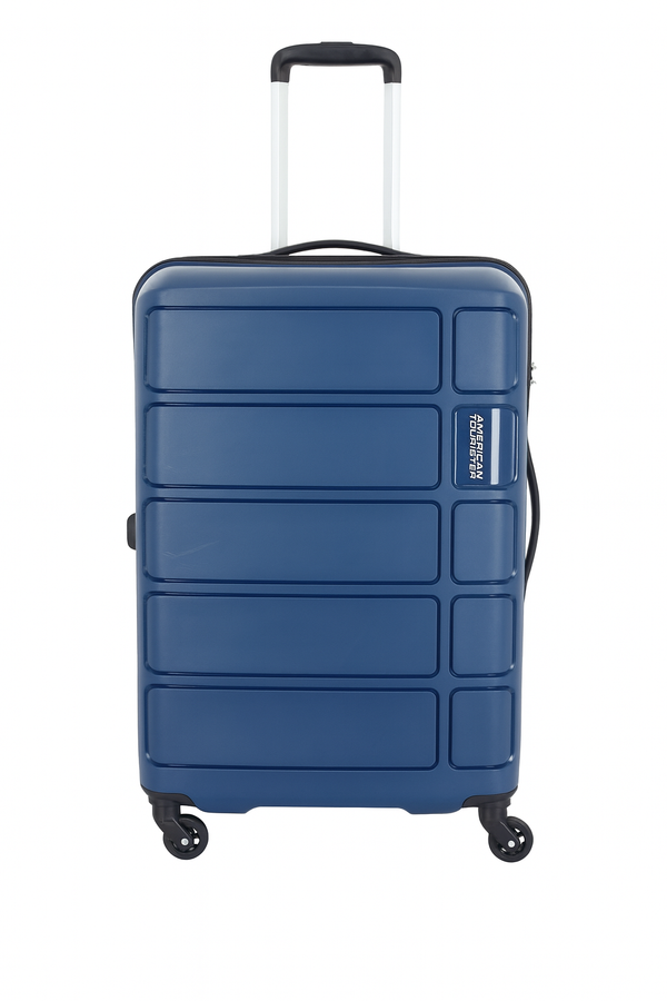 American Tourister Travel Bag Spinner Luggage Polypropylene Navy Blue Medium