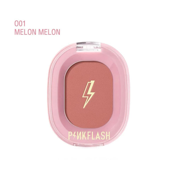 Pink Flash Soft Blush Powder Peachy-Pink Melon Melon Shade 001
