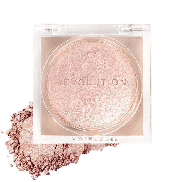 Makeup Revolution Beam Bright Highlighter Silky Powder Luminous Finish Bronze Baddie 1 Pc