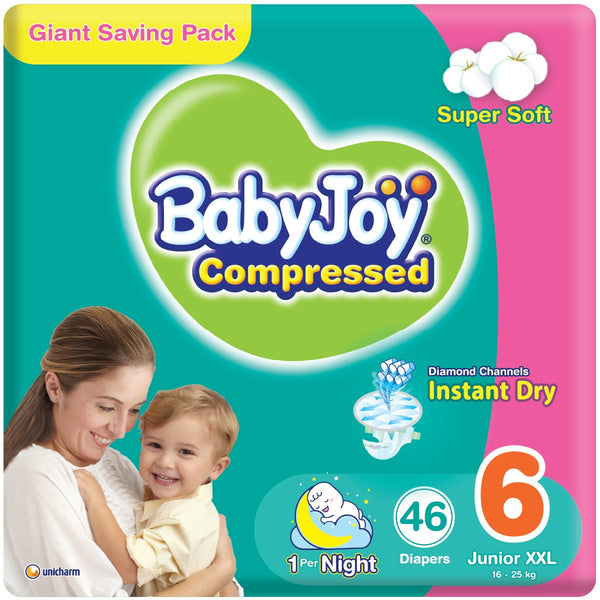 BabyJoy Compressed Baby Diapers Size 6 Giant Pack 46 Pieces