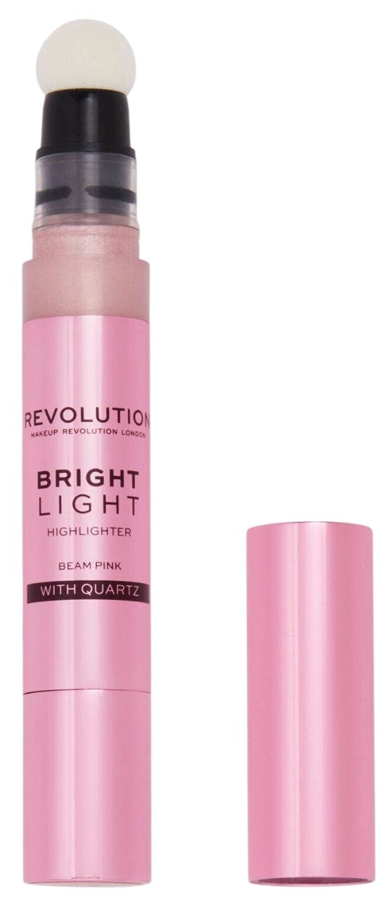 Makeup Revolution Bright Light Highlighter Liquid Stick Sponge Applicator Beam Pink