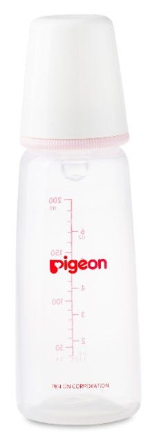 Pigeon Nursing Bottle Plastic Peristaltic Nipple BPA Free 200 ml